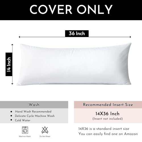 Artscope Luxury Velvet Lumbar Pillow Cover Super Soft Decorative Rectangle Pillowcases Soft Solid Cushion Cases for Couch Sofa Bedroom Car Decor 14x36 Inch White by Artscope - Used condition - Image 6