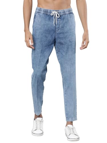 Image of Highlander Mens Tapered Fit Denim Jeans for Man| Regular Length|Mid-Rise|Stretchable Fabric for Comfort fit| Jeans for Man | Men Jeans