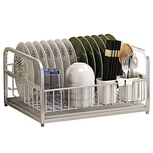 Escurridor de Cocina multifunción de Acero Inoxidable 304 con Bandeja de Goteo