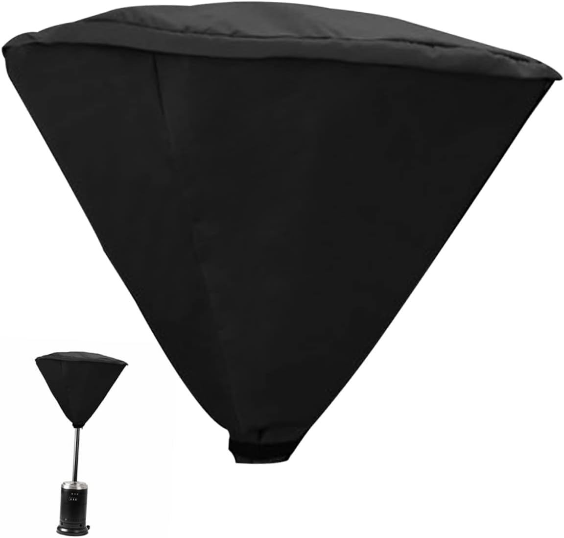 Heavy Duty Waterproof Patio Heater Cover Zipper Dustproof and UV-Resistant Outdoor Heater Protector for Garden and Patio Use