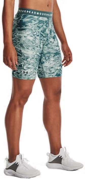 Under Armour Women's HeatGear Armour Bike Shorts (Jade/Summit White, X-Small)