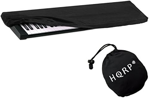 HQRP Elastic Dust Cover w/Bag (Black) compatible with Williams Legato/Allegro 2 II 3 III Electronic Keyboards Digital Pianos