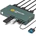 USB3.0 HDMI KVM Switch 2 PC 1 Monitor 4K@60Hz KVM Switches witch (3*USB 3.0+ USB C Port) für 2 Computer Teilen Sie Monitor, Tastatur, Maus, Adaptive EDID, mit Desktop Controller