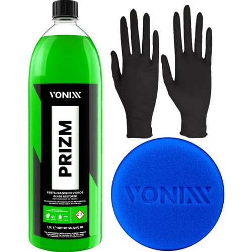 Prizm 1,5l Restaurador De Vidros Remove Manchas + Aplicador de Espuma Vonixx