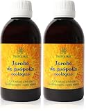 Propol-Mel – Bio-Propolis-Sirup | 250 ml | Natürlicher antiseptischer und entzündungshemmender Wirkstoff | Hustenlöser | Glutenfrei | Schleimlösend | Beruhigt den Hals (Packung mit 2)