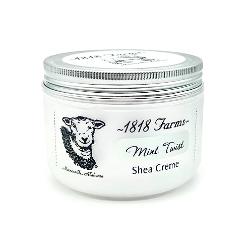 1818 Farms Shea Creme, 8 Fluid Ounces (Mint Twist)