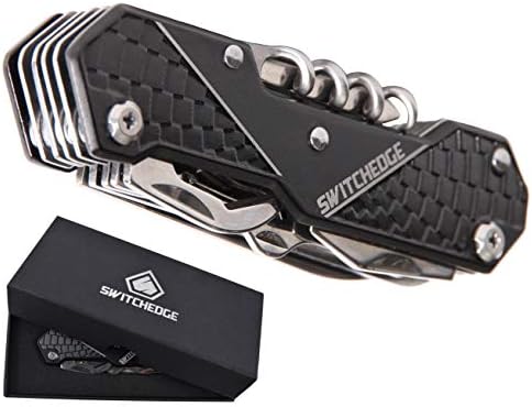 SWITCHEDGE 14 Tools in One Black Pocket Knife