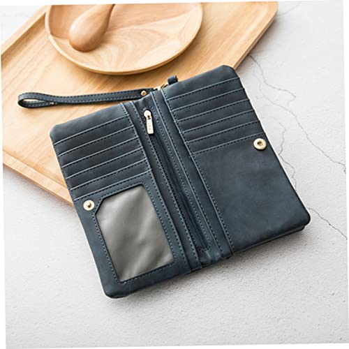 BESPORTBLE Vintage Pu Leather Wallet for Women Dark Multipurpose Clutch for Daily Use Snap Closure Design for Cash and Cards Stylish Handbag for School and Shopping4