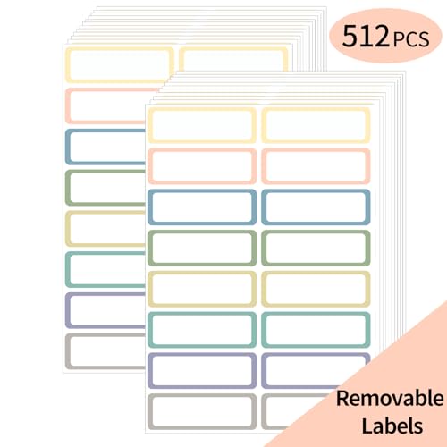 Étiquettes amovibles imperméables STARLIBOO pour organiser les contenants sans résidu