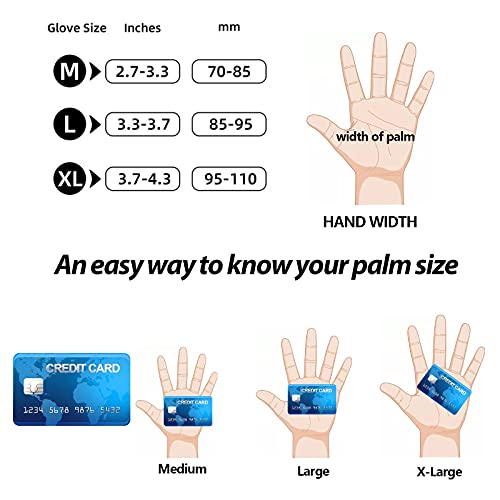 Borje Black Nitrile Disposable Gloves 4 Mil Medium, Powder & Latex Free, 100 Pcs For Food Prep, Cleaning Gloves #TOP6