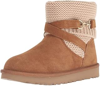 UGG Women's W PURL STRAP BOOT Fashion, chestnut, 7 M US
