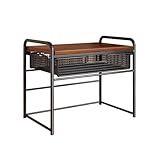 Facile assemblaggio e manutenzione: assemblaggio semplice senza attrezzi in pochi minuti. Il piano in legno liscio e resistente all'acqua e la struttura in metallo facile da pulire mantengono la tua configurazione ordinata con il minimo sforzo.