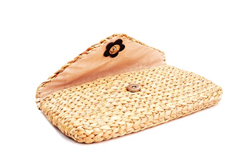 Mini Vintage Handmade Knit Bamboo Rattan Straw Clutch Bag/Handbag #TOP1