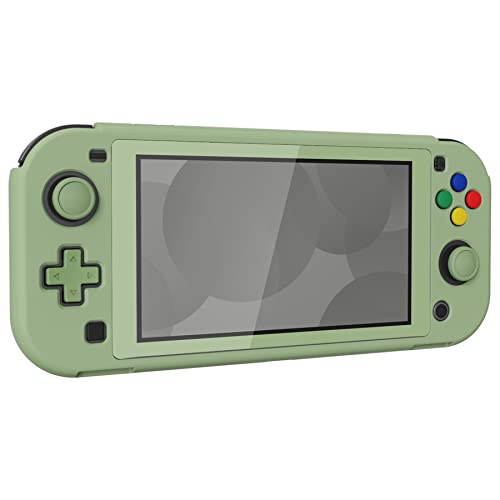 Extremerate Playvital Matcha Green Protective Grip Case For Nintendo Switch Lite, Hard Cover Protector For Nintendo Switch Lite - Screen Protector & Thumb Grips & Buttons Caps Stickers Included #TOP6