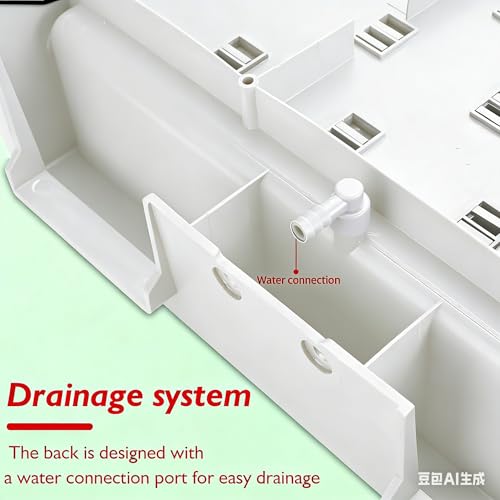 Heytaful Lab Drying Racks for Lab Glassware and Bottles Wall Mounted Test Tube Dryer Detachable PP Lab Rack White (Large 52pegs) by Heytaful - Used condition - Image 3