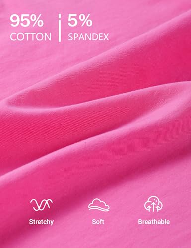 ZUEMET 3 Pack Toddler Girls Short Sleeve Shirts Pleated Neck Cotton T-Shirts Baby Girl Summer Tee Tops Size 4T Navy Blue+Peach Pink+Yellow