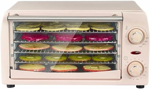 BTOIASYHF Deshidratador de Alimentos, máquina eléctrica de Frutas secas, secador de Verduras, deshidratador de Carne Seca, deshidratador de Carne, Acero Inoxidable