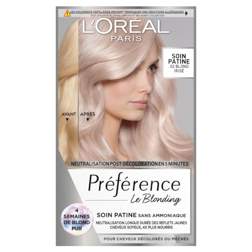Coloration Permanente 02 Blond Irisé Neutralisation Longue Durée Preference 'oreal Paris La Boite - vue 3