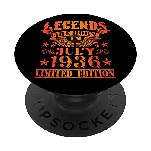 Cumpleaños Julio 1936 Edición Limitada Regalo Legend July PopSockets PopGrip Intercambiable