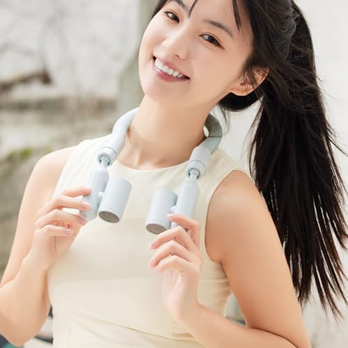 Ventilador de cuello sin aspas recargable para combatir el calor extremo 3