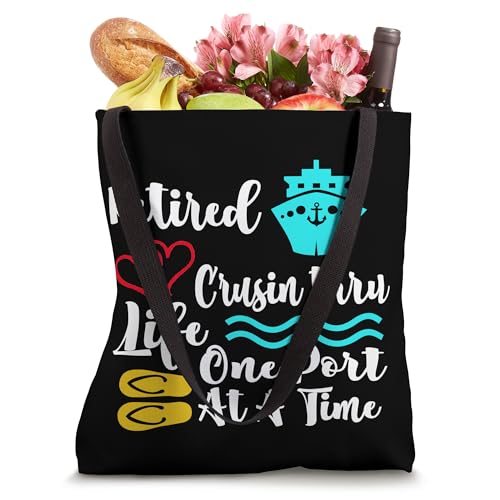 Bolso Tote Retired and Cruising Through Life miniatura 4