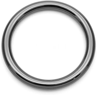 CRAFTMEMORE 4pcs O Ring Strong Metal Welded O-Ring Circle Loop Buckle for Purse Bag Collar Leather Craft SCOG (1 Inch, Gunmetal)