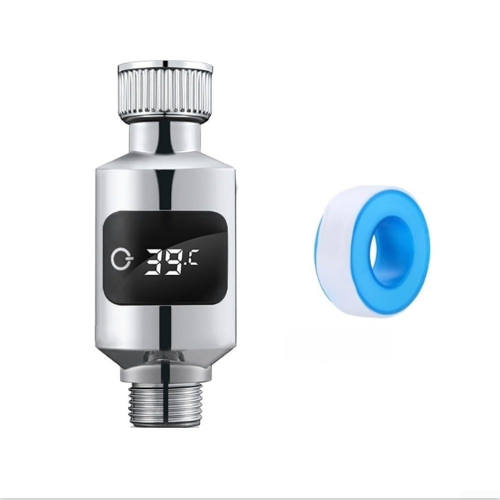 Digital LED Shower Thermometer, Water Temperature Sensor Gauge With Led Digital Display, Real-Time Water Flow Temperature Monitor