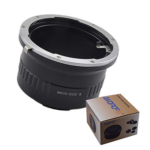 Bague M645 vers EOS R en métal usiné pour objectif Mamiya et appareil Canon RF