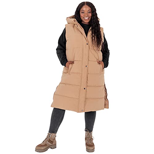 Gilet sleeveless winter jacket coat chaud à capuche pour vos sorties citadines hivernales