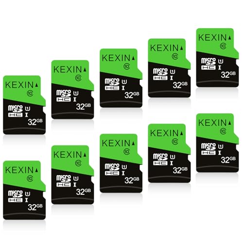 KEXIN 32GB Micro SD Card 10 Pack 32 GB Class 10 Ultra Micro SDHC UHS-I Bulk Memory Card C10, U1, 10 Pack Bulk Micro SD Card by KEXIN - Used condition - US$32.84