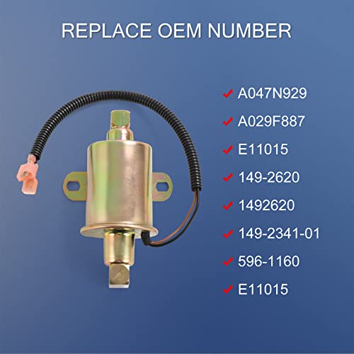 Carmocar Electrical Fuel Pump 149-2620 A029F887 A047N929 Replacement For Onan Cummins #TOP2