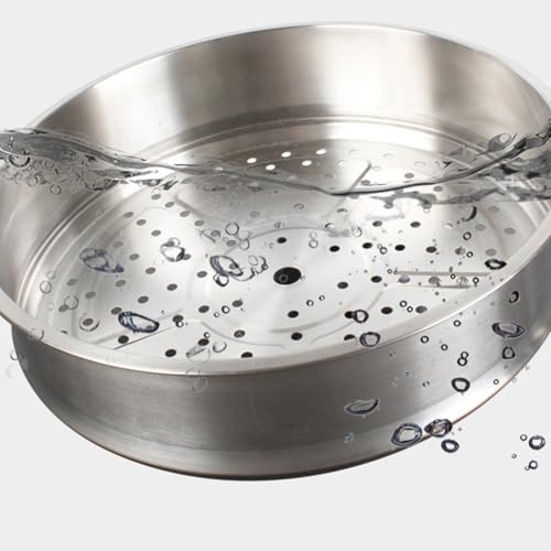 Cesta de acero inoxidable de 28 cm con diseño resistente para cocina 4