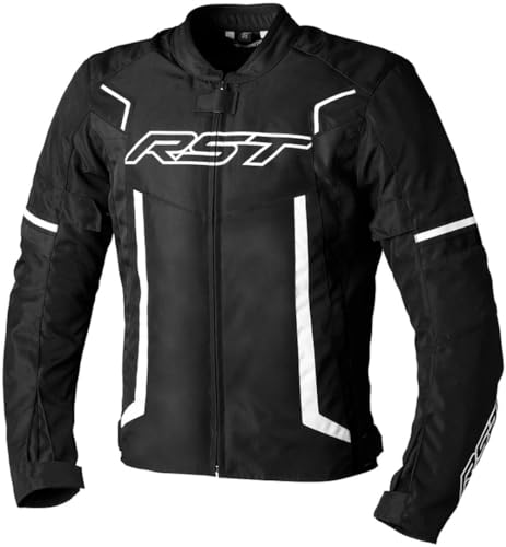 RST Pilot Evo Motorcycle Textile Jacket, black/white, L