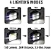 innofox Running Light, 2Pack Reflective Safety-Light for Runners, Rechargeable LED Light, Clip On Running Lights with Runners and Joggers for Camping, Hiking, Running, Outdoor Adventure (Cool Black)