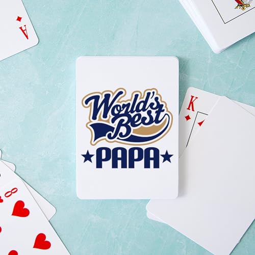 Juego de cartas tamaño estándar Papa Worlds Best miniatura 3