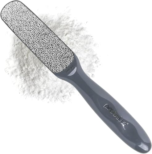 Easkep Foot File Foot Scrubber Pedicure - Callus Remover for Feet Easkep Professional Grater Rasp Foot Scraper Corns Callous Removers Cracked Dead Skin Remover for Dry and Wet Feet (Golden)