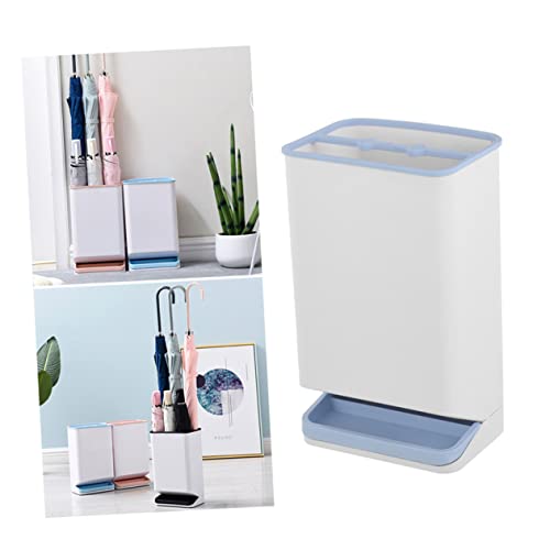 Cabilock Detachable Umbrella Storage Rack with Leakproof Base Six Hole Design for Long and Handle Umbrellas Space Saving Nordic Blue for Indoor and Outdoor Use