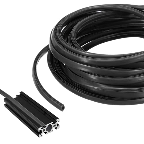 Cache plat en aluminium extrudé en U 10m pour fente 8mm profilé 3030 4040