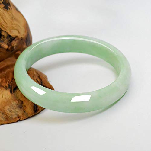 Bracelet en jade vert clair authentique et bijoux de lithothérapie