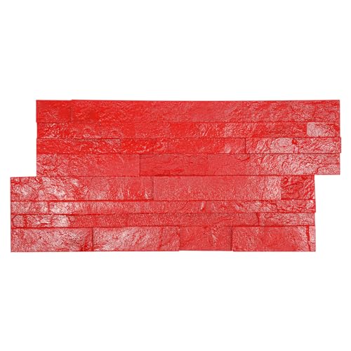 Concrete Stamps Mats, Concrete Texturing Skin Professional Polyurethane Stamp Stone Tile Texture Mat, Concrete Pressure Mold Wall Mat Seamless Stamp Concrete Molds for Outdoor Decorative (25.6*11.8in)
