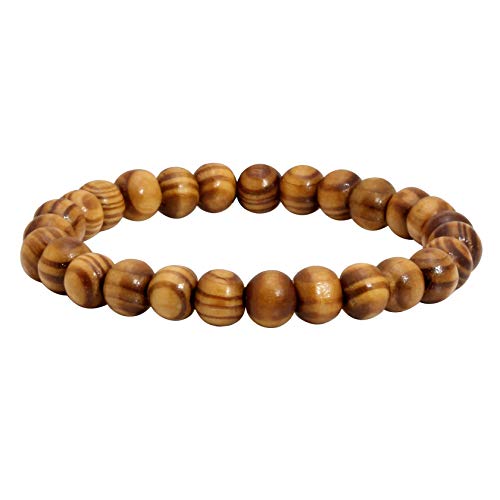 Pulsera de madera natural unisex para oración y energía miniatura 5