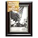 Kiera Grace Lucy Picture Frame, 5 by 7-Inch, Dark Brown with Gold Beading