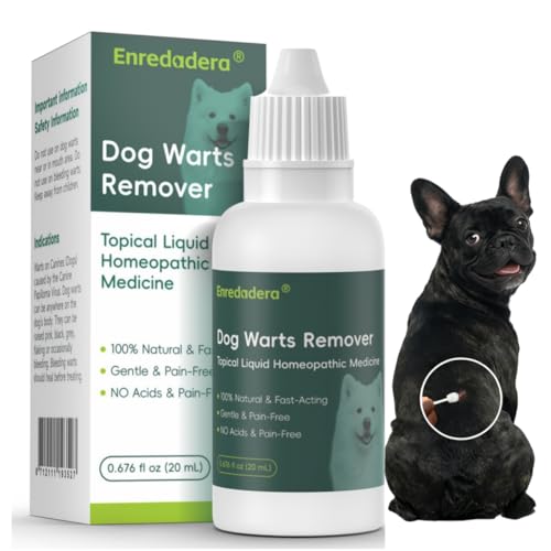 Enredadera Dog Wart Remover, Natural Plant-Based Dog Skin Tag Remover Cream, Gentle Skin Tag Removal for Dogs, Painless at Home Alternative to Surgery for Warts&Polypi, Safe for Pet 3+ Months, 20mL
