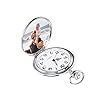 Personalized Pocket Watch Custom Pocket Watches Chain Vintage Quartz Pocket Watch with Photo Text Personalized Picture Watch Gift for Men Dad Husband #1