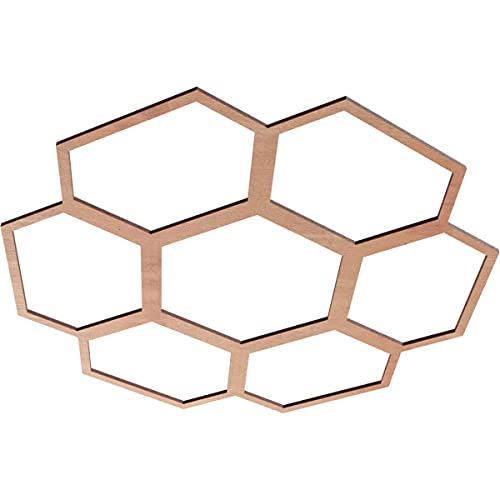 Image of Ekena Millwork 26 inchOD x 11 1 /8 inchID x 1 /4 inchT Florin Wood Fretwork Pierced Ceiling Medallion, Cherry