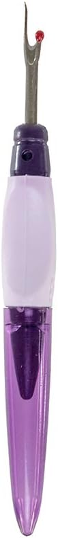 Craft County Seam Rippers – Large and Small Purple – Remove and Undo Seams and Stitches – Plastic Handle – Metal Tip