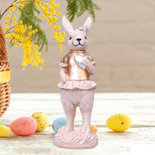 Décoration de Pâques originale et statuette lapin pour intérieur chic - 7