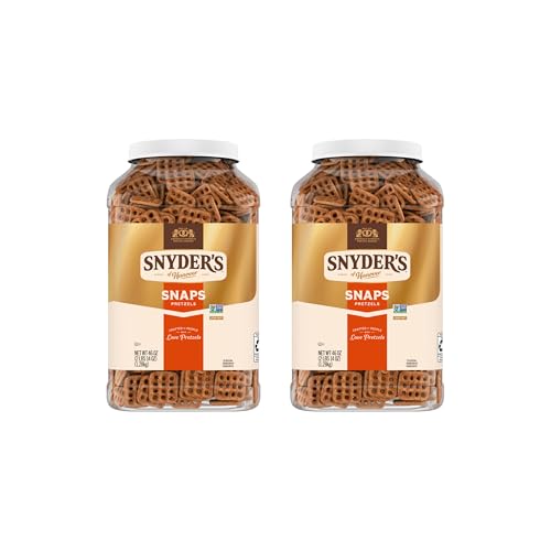 Image of Snyder's of Hanover Pretzel Snaps, 46 Oz Canister (Pack of 2)