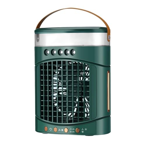 Persönlicher Luftkühler, tragbarer Klimaanlagen- Ventilator- Verdunstungskühler für Klimaanlage | USB- Aufladung, geräuscharm, LED- Licht und 3 Windgeschwindigkeiten für-6