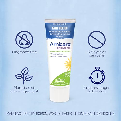 Boiron Arnicare Ointment for Relief of Joint Pain, Muscle Pain, Muscle Soreness, and Swelling from Bruises or Injury - Non-greasy and Fragrance-Free - 1 oz - Image 4